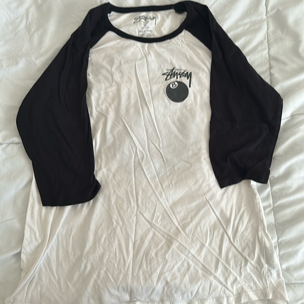 Stussy 8 ball baseball half sleeve